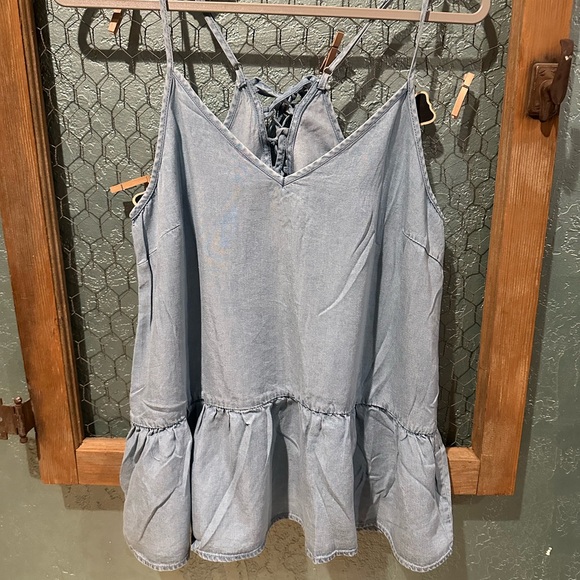 HT1  Hem & Thread Racerback Lace Up Top - Picture 4 of 5